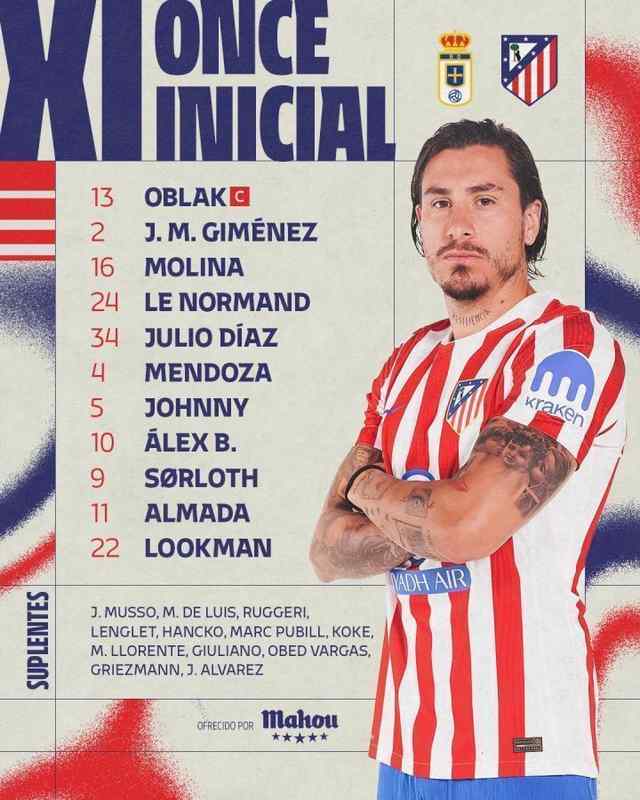  马竞客战皇家奥维耶多：卢克曼搭档阿尔马达，瑟洛特出战 新闻 马竞客战皇家奥维耶多：卢克曼搭档阿尔马达，瑟洛特出战 新闻