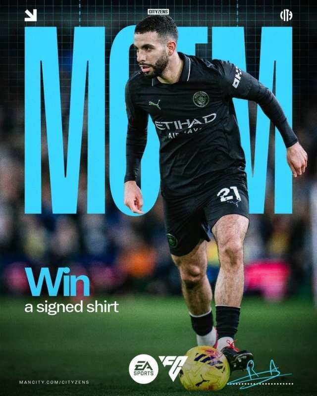  送出助攻，艾特-努里当选与利兹联一役曼城队内最佳球员 新闻