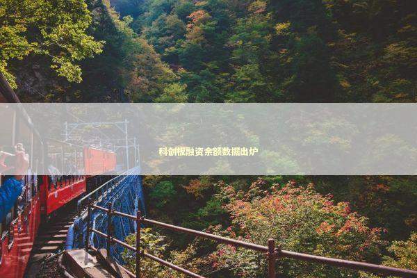 科创板融资余额数据出炉 新闻