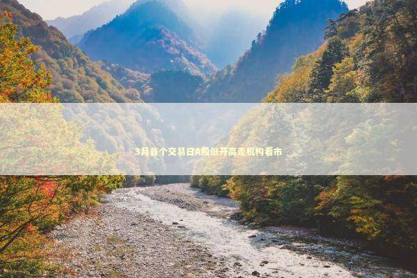 3月首个交易日A股低开高走机构看市