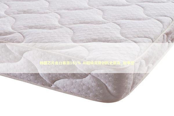 韩国芯片出口暴涨161% AI超级周期创历史新高_叙事型 新闻