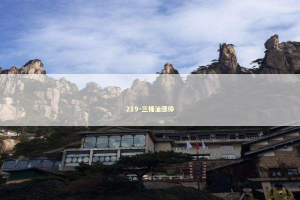 219-三桶油涨停 新闻