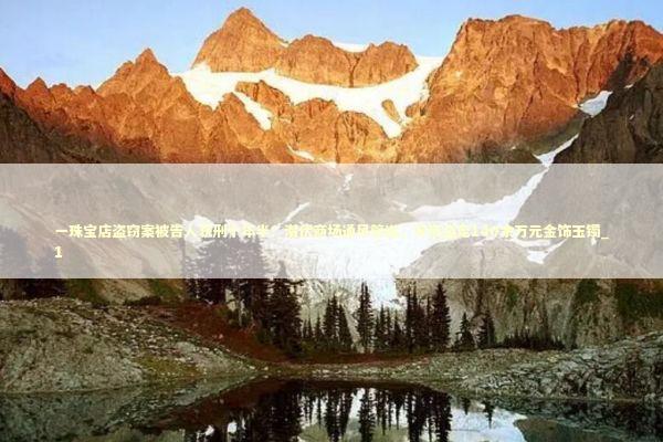 一珠宝店盗窃案被告人获刑十年半:潜伏商场通风管道,深夜盗走140余万元金饰玉镯_1 一珠宝店盗窃案被告人获刑十年半:潜伏商场通风管道,深夜盗走140余万元金饰玉镯_1 新闻