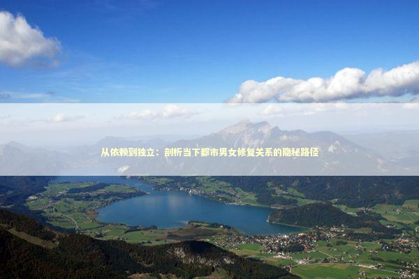 从依赖到独立：剖析当下都市男女修复关系的隐秘路径