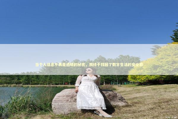 当个人信息不再是透明的秘密,我终于找回了数字生活的安全感 当个人信息不再是透明的秘密,我终于找回了数字生活的安全感 IT技术